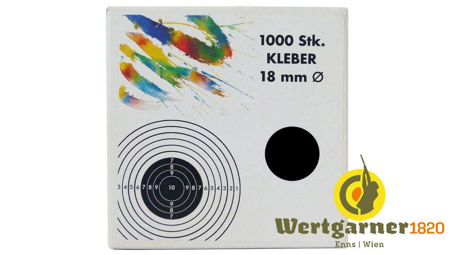 Schusspflaster 18mm schwarz