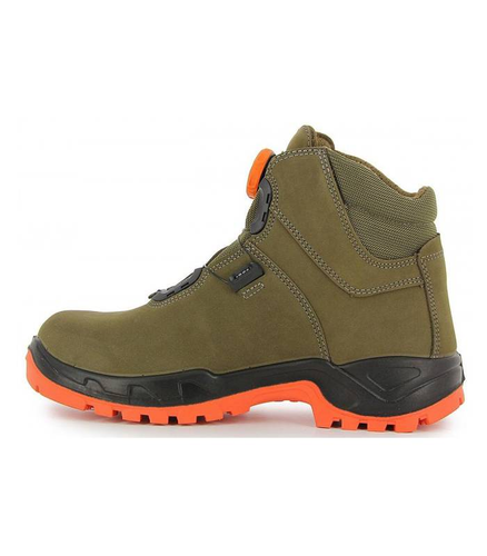 Jagdschuh grün Leder halbhoch Gore-Tex (39)