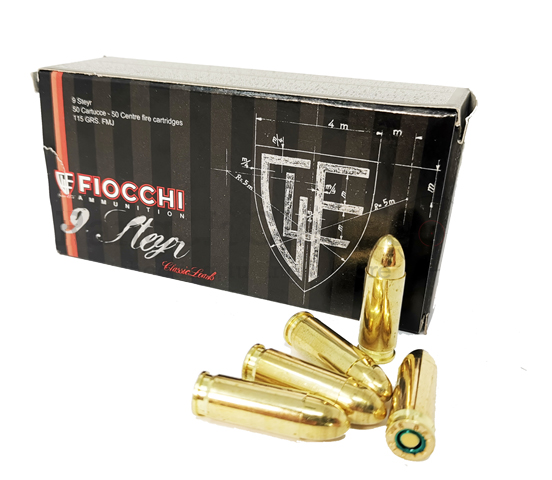 Fiocchi 9 Steyr 115gr. FMJ