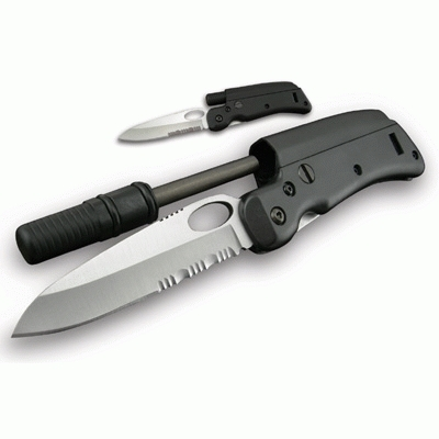 SOG SL3 Fire Messer mit Feuerstein