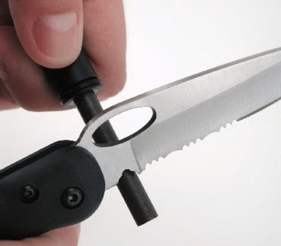 SOG SL3 Fire Messer mit Feuerstein