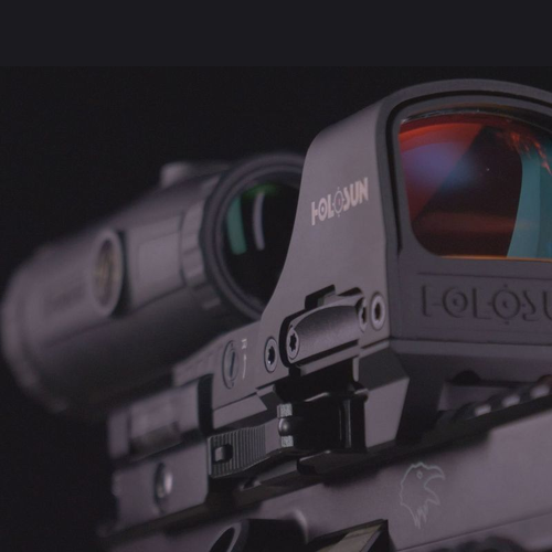 Holosun HS510C Solar Red Circle Dot Sight Combo & HM3X blk