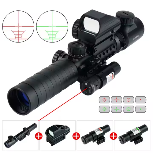 Coptics 3-9x32 Tactical IS Laser Green Dot