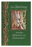 Geburtstagskarte No.1 mit Kuvert, 11,5 x 17 cm