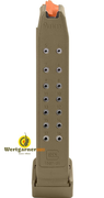 Glock Magazin Mod.17/19X coyote orange 17 Schuss