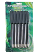 PLASTIK Bolzen 6,5" / 12 Psc Black