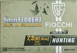Fiocchi 9mm Schrot 7,5 2,41 50 Stk